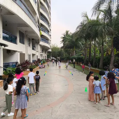 Parties at your doorstep, literally! We transformed this building's driveway into a fun-filled game zone for a birthday party.