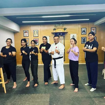 A snapshot of our women's self-defense class. This is a community built on mutual respect and a shared goal of empowerment. We train hard, but we also foster a supportive atmosphere.