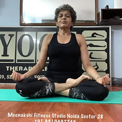 Seated in Padmasana (Lotus Pose) for meditation. Finding stillness is a practice in itself, and a key part of every class I teach.