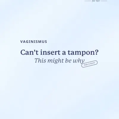 If you've ever wondered why you can't insert a tampon even when you want to, this might be the reason. Vaginismus is an involuntary muscle reaction that can make any kind of penetration, including using tampons, difficult or impossible.