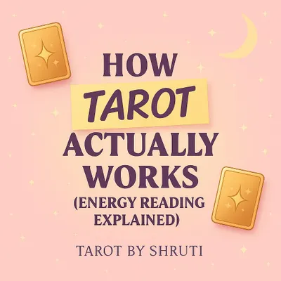 How Tarot Actually Works. This series explains that Tarot is not about predicting a fixed fate. It's an energy reading that acts as a mirror, reflecting your thoughts and emotions back to you to provide clarity and guidance.