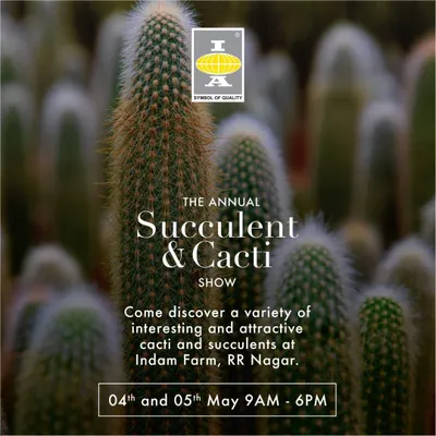 Who's thriving in this heat? Our succulents and cacti! We invite you to our annual Succulent & Cacti Show to discover rare and exotic varieties that beat the heat and look beautiful doing it.