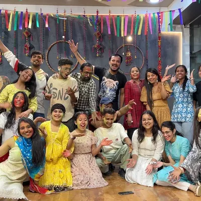 This is our Malang family. After a colorful Holi celebration, we are excited to resume our classes and continue our dance journey together.