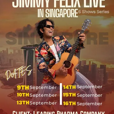 Our six-show series for a leading pharma company in Singapore. It was an amazing experience to perform for them over a full week.