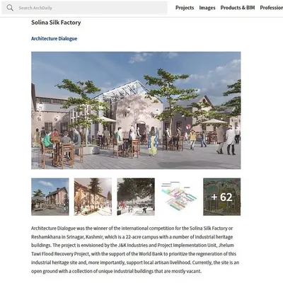 We are proud to see our Solina Silk Factory project featured on ArchDaily. This international recognition highlights the global relevance of regenerating industrial heritage sites to support local artisan communities.