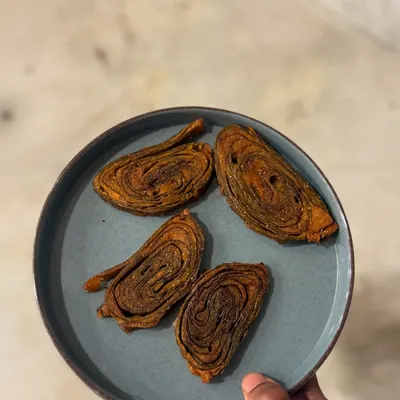 A plate of homemade Pattrode, an Uttara Kannada classic, showing my connection to traditional, regional food.