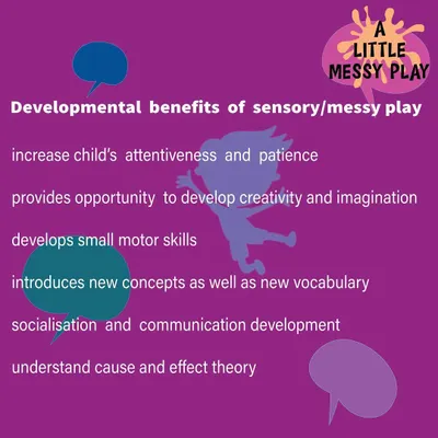 This is the "why" behind everything I do. Sensory and messy play is so much more than just fun; it builds brain connections, develops motor skills, and helps children understand the world around them.