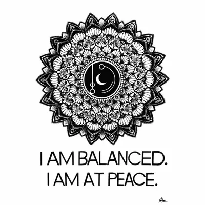 I created this 'Inner Peace' mandala to be a visual reminder to stay balanced. The central symbol represents peace, surrounded by layers of detailed patterns. It's a great example of how mandalas can carry personal meaning.