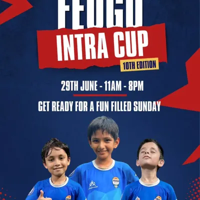 The official poster for the 10th Edition of the Feugo Intra Cup, our biggest in-house tournament with 400 participants.