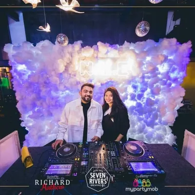 Posing at the console with my partner in crime for the NYE 2025 bash at Seven Rivers, Taj MG Road. We were ready to bring the house down.
