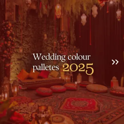 This mood board showcases our ideas for 2025 wedding color palettes. We help you choose the dreamiest color combinations to bring your wedding look to life.