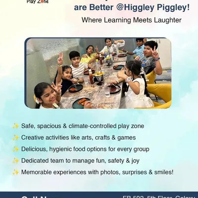 Looking for the perfect spot for a school picnic? Our indoor play zone offers a safe, spacious, and fun-filled day out, complete with creative activities and delicious food.