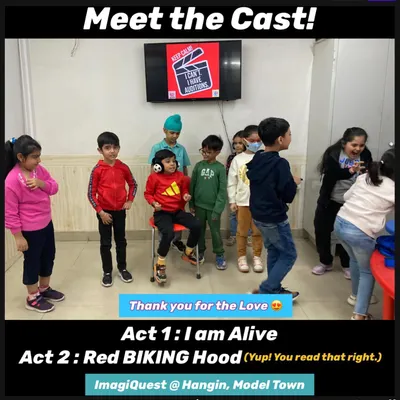 The results of a busy audition day. We're excited to introduce the cast for two of our upcoming stage shows, "I am Alive!" and the modern twist, "Red BIKING Hood".