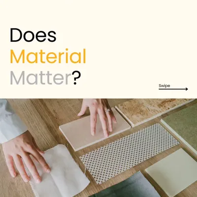 Does material matter? Absolutely. This post introduces our philosophy on selecting materials that not only look beautiful but feel right for your lifestyle.