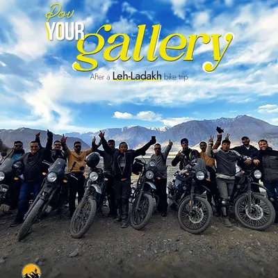 Your gallery after a Leh-Ladakh bike trip with us. A happy crew, rugged bikes, and the Himalayas as your backdrop. This is the adventure you've been waiting for.