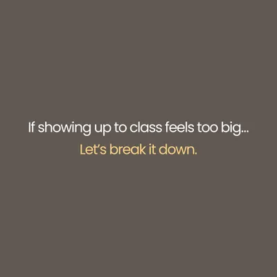 If a full yoga class feels overwhelming, start small. This series of images breaks down simple, mindful moments you can practice throughout your day to reconnect with yourself.