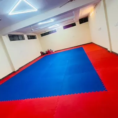 This is our dojo. I provide a clean, spacious, and professionally matted training floor so you can focus completely on your technique and conditioning without any distractions.