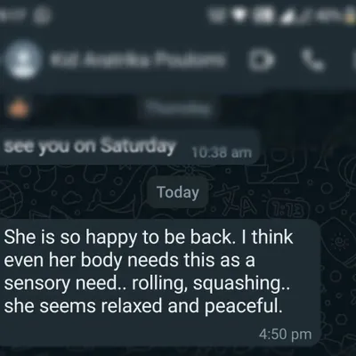 This feedback from a parent reminds me why this work is so important. Clay provides a vital sensory experience that can be incredibly relaxing and peaceful for children and adults alike.