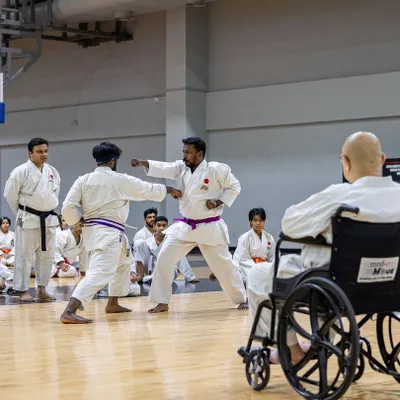 We were honored to host the 2024 JKAWF INDIA’s South Indian Gasshuku. The event showcased the inclusive spirit of martial arts, with para-athletes demonstrating their skill and discipline alongside their peers.