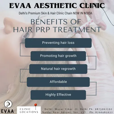 An overview of the primary benefits of our Hair PRP treatment. This non-surgical procedure is highly effective for promoting natural hair regrowth, preventing further hair loss, and is a safe, convenient solution with minimal discomfort.