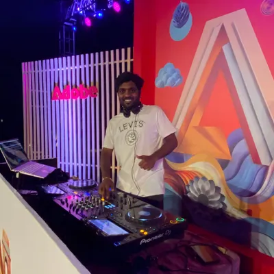 Spinning for the team at Adobe. I provide professional DJ services for corporate events, ensuring the music fits the brand's atmosphere and the occasion.