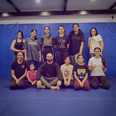 Our women's self-defense class after a great session. Learning to protect yourself is a necessity, and we've created a dedicated space for women to learn and train together.