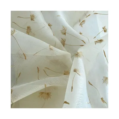 Inspired by the delicate dandelion, the 'WISH-A-WISH' fabric is an ethereal sheer, perfectly suited for drapery. I use fabrics like this to add a touch of whimsy and lightness to a room, allowing sunlight to filter through gently.