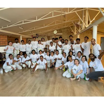 The happy faces after a great session. This is what it's all about: uniting through the art of Capoeira and building a strong, supportive community in India.