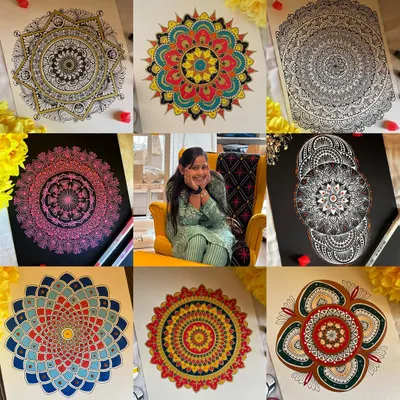 Following the trend, here’s my very first Art vs Artist post. This is me, surrounded by the art that brings me so much peace. Each piece is a part of my journey, and I’m so happy I get to share it with you.