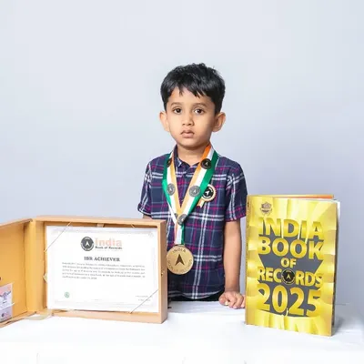 Meet Samvidh M.V., an official India Book of Records achiever from Prayag. He amazed everyone by naming 109 dinosaurs in under 5 minutes. We are so proud of our little dino champ.