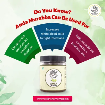 Did you know my Amla Murabba is a superfood? It helps enhance digestion, increases white blood cells to fight infections, and reduces stress for a healthier liver.