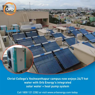 This large-scale solar water and heat pump installation at Christ College guarantees uninterrupted hot water for 1,000 students. The system's efficiency cut electricity costs by 75%, demonstrating a clear financial benefit for large educational institutions.