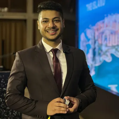 A candid portrait taken in Mumbai. I believe that opportunities don't just happen, you create them with passion and hard work.