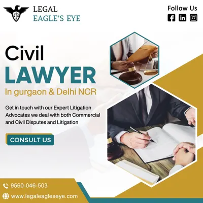 Seeking an expert civil lawyer in Gurgaon or Delhi NCR? This graphic introduces our litigation advocates who handle both commercial and civil disputes with professionalism.
