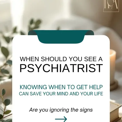 Knowing when to reach out is the most crucial step. I created this guide to help you recognize the signs that you might benefit from speaking with a psychiatrist. Your mental health is too important to ignore.