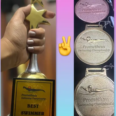 The result of pure hard work. Congratulations to Pradyumn for winning Best Swimmer at the Prometheus Swimming Championship, along with gold in 50m backstroke and butterfly, and bronze in the 200m.