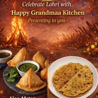 For Lohri, we prepared two festive favourites: our classic Aloo-Matar Samosas and traditional Dal ki Puri. These are the kinds of special treats that make celebrations feel like home.
