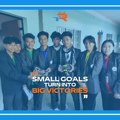 Small goals turn into big victories. We celebrate the progress of these students who brought their robot project to life through consistent effort and teamwork.