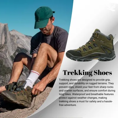 Trekking shoes are a must for safety and comfort. This guide explains why they are essential for providing grip, support, and durability on rugged terrains.