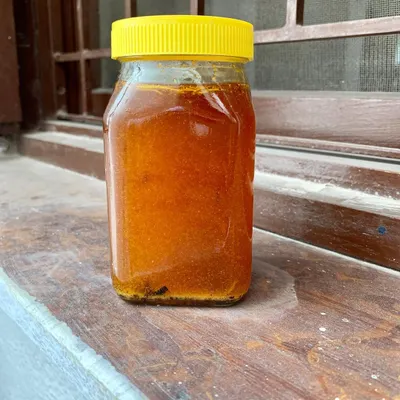 This is my rosemary and garlic flavored lard, made from rendered pork fat. It's incredibly versatile and adds amazing flavor when used to fry eggs, bacon, or as a base for sauces.