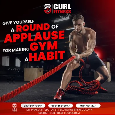A reminder to celebrate your progress. Making the gym a habit is a huge achievement, and we're proud of every member who shows up for themselves.
