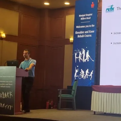 It is an honor to be invited to speak and share my knowledge on shoulder rehabilitation with orthopaedic surgeons and physiotherapists at this Manipal Hospitals course.