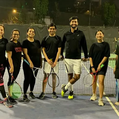 It's more than just a class; it's a team. A great evening session with our adult batch, all coincidentally showing up ready to play in black.