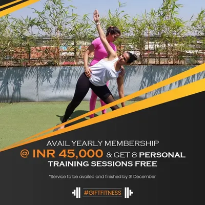 Gift yourself the promise of health. With our yearly membership, you get 8 personal training sessions free. It's the perfect way to kickstart your transformation.