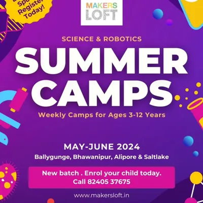 Our Science & Robotics Summer Camps are here. We offer weekly camps for ages 3-12 across multiple locations in Kolkata.