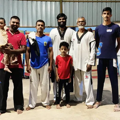 Our dojang brings together students from all walks of life. This photo captures the essence of our community, with senior members training alongside our youngest junior practitioners, proving that strength and discipline have no age limit.