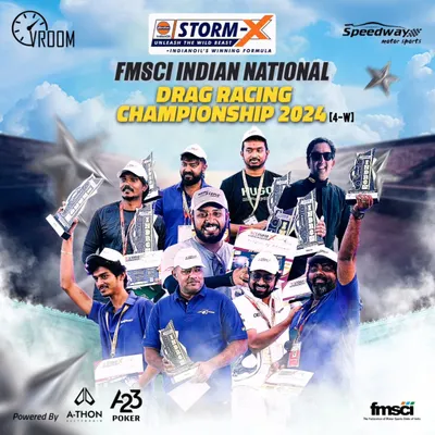 Congratulations to the champions of the IndianOil Storm X Indian National Drag Racing Championship 2024. This is the culmination of speed, precision, and passion, where the best of the best raise their trophies.