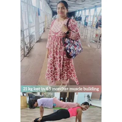 This is what real transformation looks like. With consistent practice of traditional yoga and following an Ayurvedic diet plan, my student lost 21 kgs in just 4.5 months while also building significant muscle strength. This is not a quick fix, it's a sustainable lifestyle change.