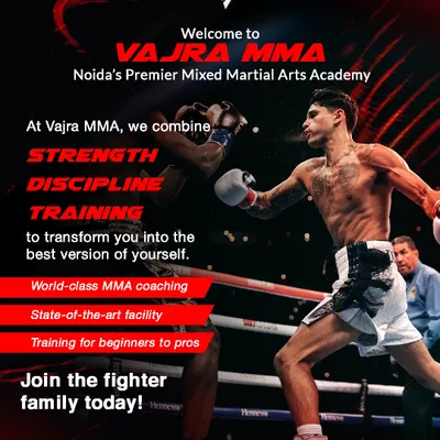 Welcome to Vajra MMA, Noida's premier Mixed Martial Arts academy. We combine strength, discipline, and training to transform you.