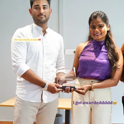I got awarded! It was an amazing week full of learning and connecting with fellow professionals. Feeling grateful for the recognition.